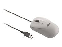 FUJITSU MOUSE M520 GREY optical mouse with 3 keys Tilt Wheel marble grey 1000 dpi USB cable 1,8m white box S26381-K467-L101