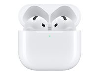 Apple AirPods 4 - True wireless-hörlurar med mikrofon - öronknopp - Bluetooth - vit MXP63DN/A