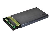 Port Designs 900035, SSD-inkapsling, 2.5", SATA, Serial ATA II, Serial ATA III, Byte under drift (hotswap), USB-anslutning, Svart 900035