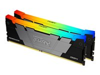 Kingston FURY Renegade RGB - DDR4 - sats - 16 GB: 2 x 8 GB - DIMM 288-pin - 3200 MHz / PC4-25600 - CL16 - 1.2 V - ej buffrad - icke ECC - svart KF432C16RB2AK2/16