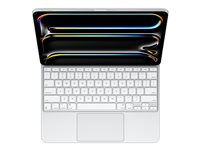 Apple Magic Keyboard - Tangentbord och foliefodral - med pekdyna - bakgrundsbelyst - Apple Smart connector - QWERTY - holländsk - vit - för 13-inch iPad Pro MWR43N/A