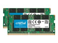 Crucial CT2K32G4SFD832A, 64 GB, 2 x 32 GB, DDR4, 3200 MHz, 260-pin SO-DIMM CT2K32G4SFD832A