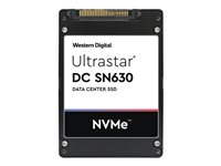 WD Ultrastar DC SN630 WUS3CA164C7P3E3 - SSD - 6400 GB - inbyggd - 2.5" - U.2 PCIe 3.1 x4 (NVMe) - 256 bitars AES 0TS1640