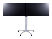 Multibrackets M Public Display Stand 145 Dual - Ställ - för 2 LCD-bildskärmar - aluminium - silver - skärmstorlek: 46"-63" - monteringsgränssnitt: 800 x 400 mm 7350022735392