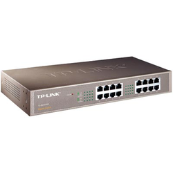 TP-Link TL-SG1016D, Ohanterad, L2, Gigabit Ethernet (10/100/1000), Full duplex, Rackmontering TL-SG1016D