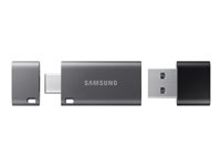 Samsung MUF-256DB, 256 GB, USB Type-A / USB Type-C, 3.2 Gen 1 (3.1 Gen 1), 300 MB/s, Keps, Svart, Silver MUF-256DB/APC