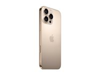 Apple iPhone 16 Pro Max - 5G smartphone - dual-SIM / Internminne 256 GB - OLED-skärm - 6.9" - 2868 x 1320 pixlar (120 Hz) - 3 st. bakre kameror 48 MP, 48 MP, 12 MP - front camera 12 MP - öken-titanium MYWX3QN/A