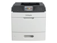 Lexmark MS810de - Skrivare - svartvit - Duplex - laser - A4/Legal - 1200 x 1200 dpi - upp till 52 sidor/minut - kapacitet: 650 ark - USB, Gigabit LAN, USB-värd 40G0161