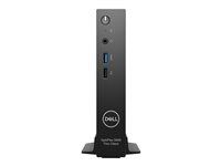 Dell OptiPlex 3000 Thin Client - Tunn klient - DTS - 1 x Pentium Silver N6005 / upp till 3.3 GHz - RAM 8 GB - flash - eMMC 64 GB - UHD Graphics - Gigabit Ethernet, IEEE 802.11ax (Wi-Fi 6E) - Bluetooth, 802.11a/b/g/n/ac/ax (Wi-Fi 6E) - Dell ThinOS - s 61FX0