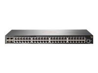 HPE Aruba 2930F 48G 4SFP+ - Switch - L3 - Administrerad - 48 x 10/100/1000 + 4 x 1 gigabit/10 gigabit SFP+ (upplänk) - rackmonterbar JL254A