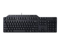 Dell KB522 - Tangentbord - USB - Sverige/Finland (QWERTY) - svart - för Inspiron 11 3179, 15 55XX, 17 5767, Latitude 73XX, 7414, E5270 580-17682