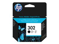 HP 302 - 3.5 ml - svart - original - bläckpatron - för Deskjet 11XX, 21XX, 36XX, Envy 451X, 452X, Officejet 38XX, 46XX, 52XX F6U66AE