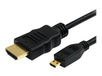 StarTech.com HDADMM1M, 1 m, HDMI Typ A (standard), HDMI Typ D (micro), 3D kompatibilitet, Ljudreturkanal (ARC), Svart HDADMM1M