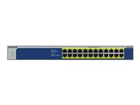 NETGEAR GS524PP, Ohanterad, Gigabit Ethernet (10/100/1000), Strömförsörjning via Ethernet (PoE) stöd, Rackmontering GS524PP-100EUS