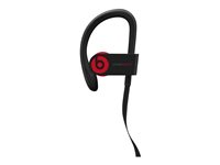 Beats Powerbeats3 - The Beats Decade Collection - hörlurar med mikrofon - inuti örat - montering över örat - Bluetooth - trådlös - ljudisolerande - röd, trotsigt svart - för Apple iPad/iPhone/iPod (Lightning) MRQ92ZM/A