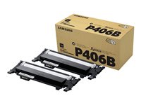 Samsung CLT-P406B 2-pk Black Toner Crtg SU374A