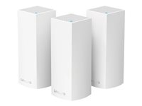 Linksys Velop Intelligent Mesh WiFi-system för hela hemmet, trippelband, förpackning med 3, Vit, Intern, Mesh-system, 0 - 40 ° C, -20 - 70 ° C, 10 - 80% WHW0303-EU