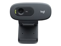 Logitech C270, 1,2 MP, 1280 x 960 pixlar, Full HD, 30 fps, 640x480@30fps, 1280x960@30fps, 360p, 480p, 720p 960-001381