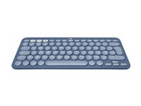Logitech K380 Multi-Device Bluetooth Keyboard for Mac - Tangentbord - trådlös - Bluetooth 3.0 - AZERTY - fransk - blåbär 920-011174