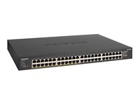 NETGEAR GS348PP, Ohanterad, Gigabit Ethernet (10/100/1000), Full duplex, Strömförsörjning via Ethernet (PoE) stöd, Rackmontering GS348PP-100EUS