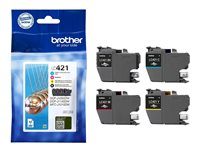 BROTHER LC421VAL 4pack Ink Cartridge up to 200 pages with DR Security Tag LC421VALDR