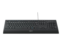 Logitech K280E Pro f/ Business, Fullstor (100 %), Kabel, USB, QWERTZ, Svart 920-005218