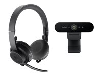 Logitech Pro Personal Video Collaboration UC Kit, Personligt videokonferenssystem, 4K Ultra HD, 90 fps, 5x, grafit 991-000309