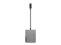 Lenovo 4X91A30366, Kabel, USB 2.0 Type-C, Grå, 4K Ultra HD, 60 hz, HDMI, RJ-45, USB Type-C, VGA 4X91A30366