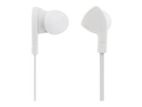 E110 In-ear headset, 1-button remote, 3.5mm, mic, white HL-W103