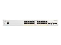 24 x 10/100/1000 (PoE+) + 4 x 1 Gigabit SFP C1300-24P-4G