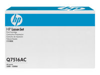 HP LaserJet Q7516A Contract Black Print Cartridge, 12000 sidor, Svart, 1 styck Q7516AC