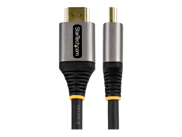 2 m HDMI 2.1-kabel 8K - Certifierad Ultra High Speed HDMI-kabel 48 Gbit/s -  8K 60 Hz/4K 120 Hz HDR10 + eARC - Ultra HD 8K HDMI-kabel 
