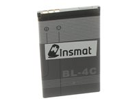 Insmat 106-9315, Batteri, Nokia, 1202, 1203, 1661, 1662, 2650, 2652, 3500 classic, 5100, 6100, 6101, 6102, 6103, 6125, 6136, 6170,..., Svart, Grå, Litium-Ion (Li-Ion), 890 mAh 106-9315