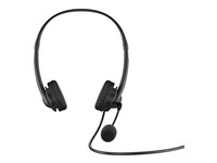 HP G2 - Headset - på örat - kabelansluten - USB - skuggsvart - för HP 245 G9, 256 G8, 25X G9, 34, 470 G9, EliteBook 1040 G9, 65X G9, ProBook 44X G9, 45X G9 428K6AA