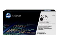 HP 651A svart LaserJet-tonerkassett, original, 13500 sidor, Svart, 1 styck CE340A