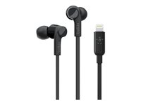Belkin Rockstar, Kabel, Samtal/musik, Hörlurar, Svart G3H0001BTBLK