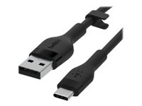 Belkin BOOST?CHARGE Flex, 2 m, USB A, USB C, USB 2.0, Svart CAB008BT2MBK