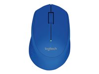 Logitech M280, Ambidextrous, Optisk, RF Trådlös, 1000 DPI, Blå 910-004290