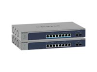 NETGEAR 8-Port Multi-Gigabit/10G Ethernet Ultra60 PoE++ Smart Switch with 2 SFP+ Ports (MS510TXUP), hanterad, L2+, 10G Ethernet (100/1000/10000), Strömförsörjning via Ethernet (PoE) stöd, Rackmontering MS510TXUP-100EUS