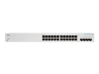 Cisco CBS220-24T-4X, hanterad, L2, Gigabit Ethernet (10/100/1000), Rackmontering CBS220-24T-4X-EU