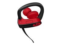 Beats Powerbeats3 - The Beats Decade Collection - hörlurar med mikrofon - inuti örat - montering över örat - Bluetooth - trådlös - ljudisolerande - röd, trotsigt svart - för Apple iPad/iPhone/iPod (Lightning) MRQ92ZM/A