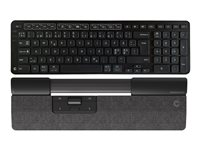 CONTOUR SliderMouse Pro Slim Dark Grey + Balance Keyboard BK Wireless PC o Mac Black Compact Ergonomic Pan Nordic 901102