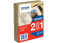 Epson Premium Glossy Photo Paper - 10x15cm - 2x 40 Ark, Premiumglans, 255 g/m ^, Vit, 80 ark, - SureColor SC-T7200D-PS - SureColor SC-T7200D - SureColor SC-T7200-PS - SureColor SC-T7200 -..., 100 mm C13S042167