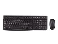 Logitech Desktop MK120 - Sats med tangentbord och mus - USB - ryska 920-002561