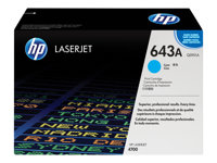 HP 643A original Colour LaserJet Toner cartridge Q5951A cyan standard capacity 10.000 pages 1-pack Q5951A