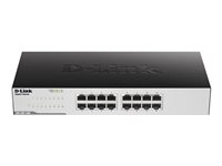 D-Link GO-SW-16G, Ohanterad, L2, Gigabit Ethernet (10/100/1000), Full duplex, Rackmontering, 1U GO-SW-16G/E