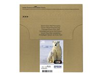 Epson Polar bear Multipack 4-colours 26 EasyMail, Standardavkastning, Pigmentbaserat bläck, Färgbaserat bläck, 6,2 ml, 4,5 ml, 1 styck C13T26164511