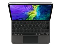 Apple Magic Keyboard - Tangentbord och foliefodral - med pekdyna - bakgrundsbelyst - Apple Smart connector - AZERTY - fransk - för Apple 10.9-inch iPad Air (4th gen, 5th gen), 11-inch iPad Air (M2), 11-inch iPad Pro (1st gen, 2nd gen, 3rd gen, 4th ge MXQT2F/A