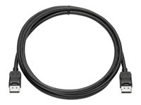 HP - Bildskärmskabelsats - DisplayPort (hane) till DisplayPort (hane) - 2 m - för Elite t655, Presence Small Space Solution with Zoom Rooms, Pro t550 VN567AA