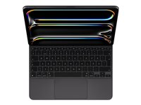 Apple Magic Keyboard - Tangentbord och foliefodral - med pekdyna - bakgrundsbelyst - Apple Smart connector - svensk - svart - för Apple 13-inch iPad Pro (M4) MWR53S/A